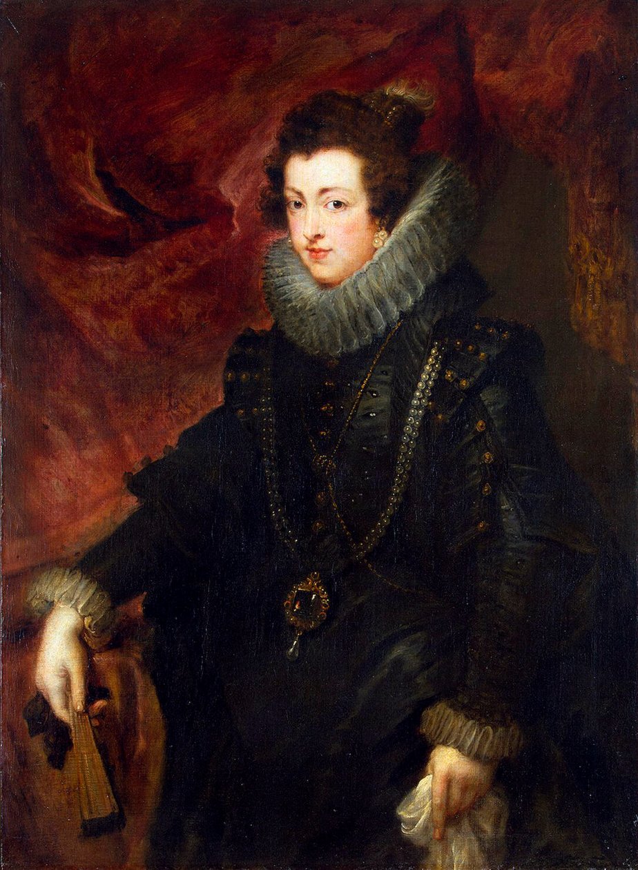 صورة للملكة إليزابيث الفرنسية 1602-1644 ، ملكة إسبانيا ، c1628-1629 بواسطة بيتر بول روبنز