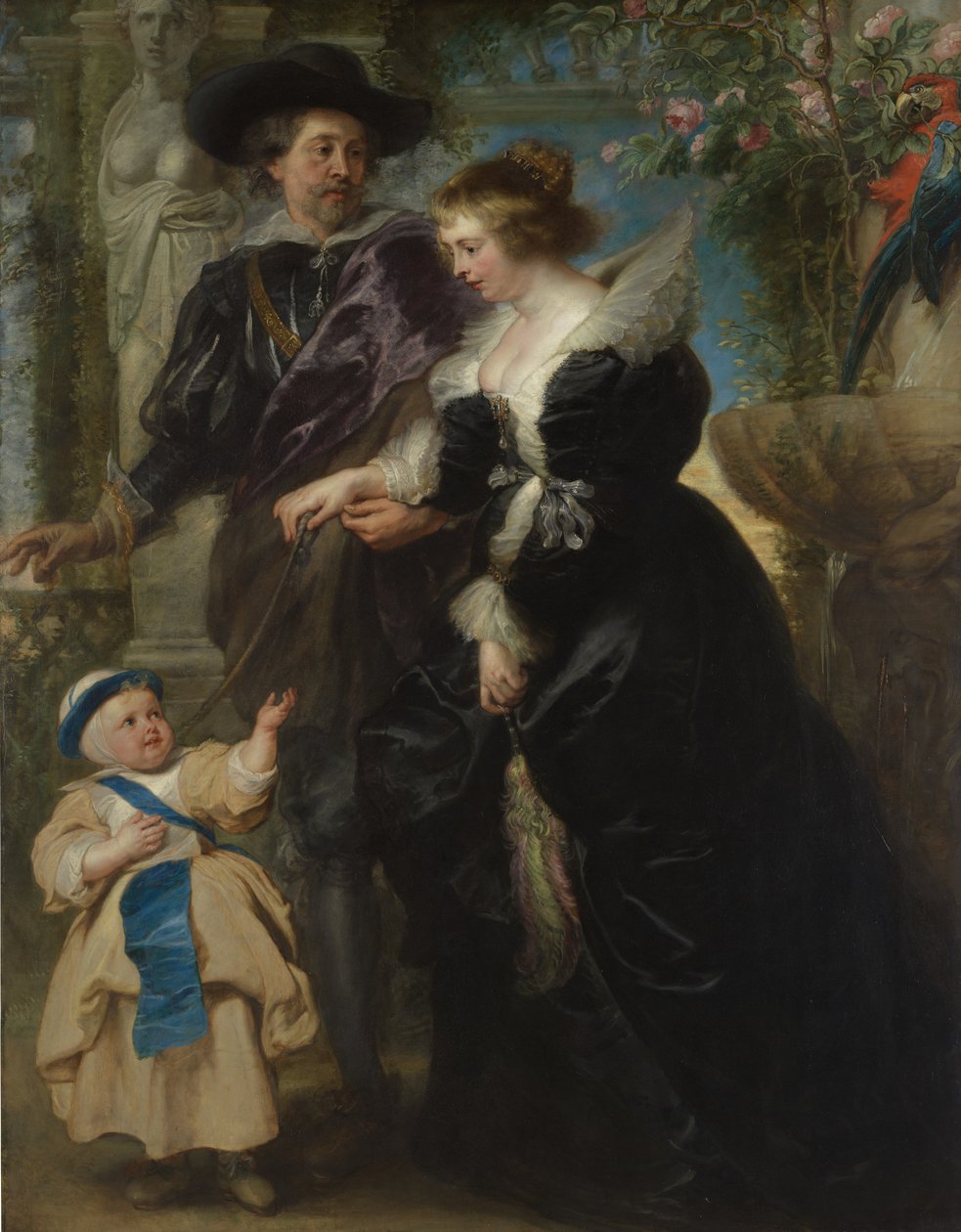 روبنز ، وزوجته هيلينا فورمينت 1614-1673 ، وابنهم فرانس 1633-1678 ، كاليفورنيا. 1635. بواسطة بيتر بول روبنز