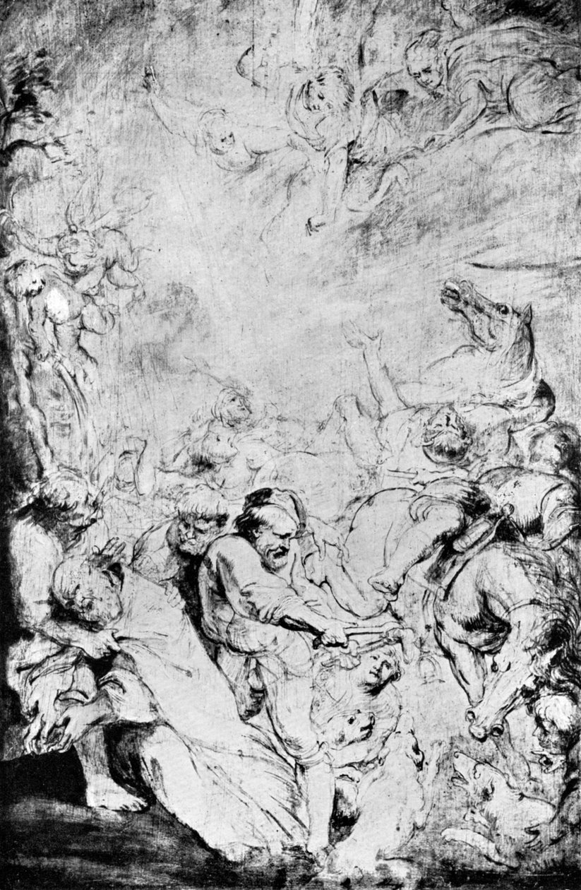 رسم تخطيطي لاستشهاد القديس ليفينوس ، c1633 ، 1933. بواسطة بيتر بول روبنز