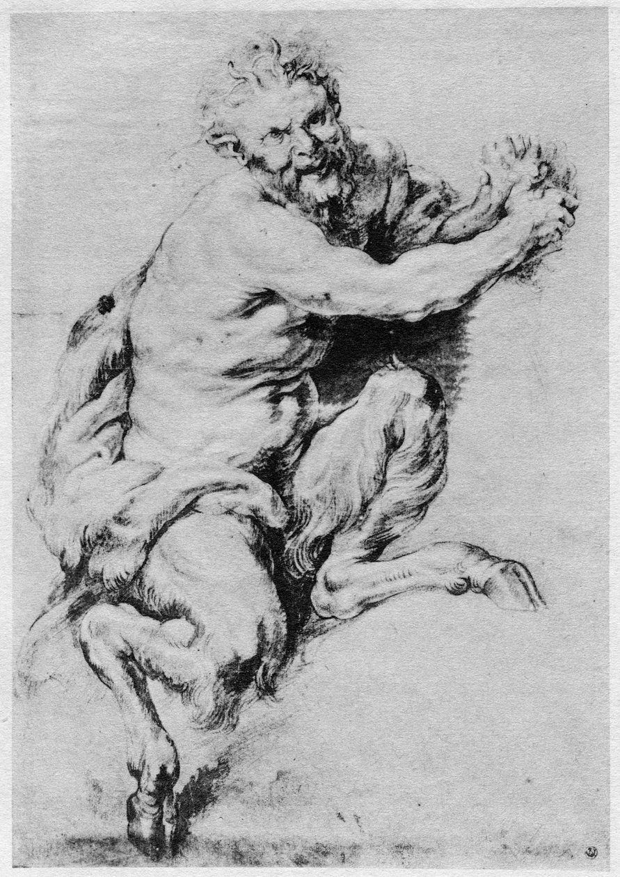 دراسة Satyr ، 1913. بواسطة بيتر بول روبنز
