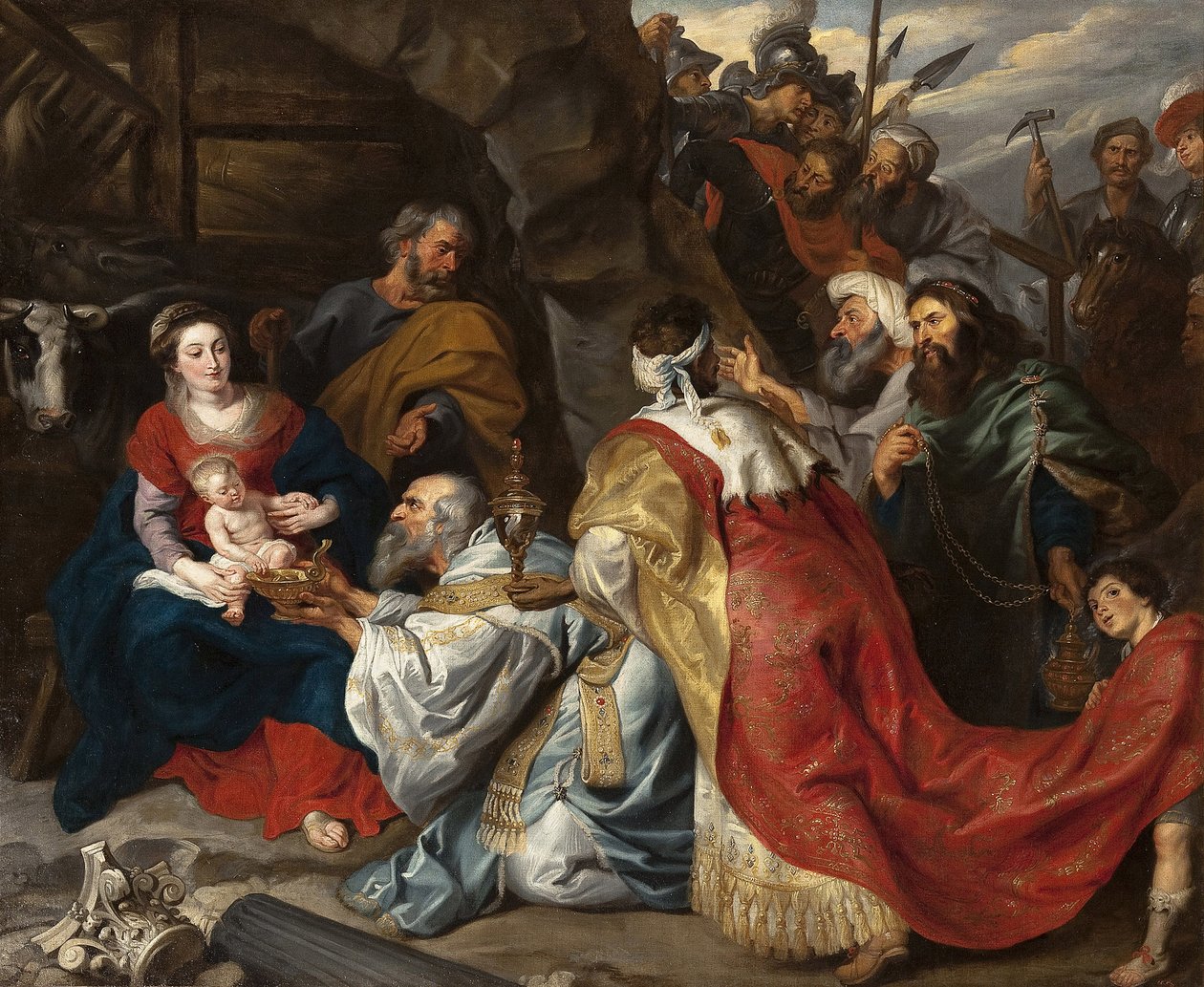 العشق من المجوس - بيتر بول روبنز (1577-1640). زيت على قماش ، ج. 1620. الأبعاد: 235 × 277.5 سم. متحف الأرميتاج ، سانت بطرسبرغ بواسطة بيتر بول روبنز