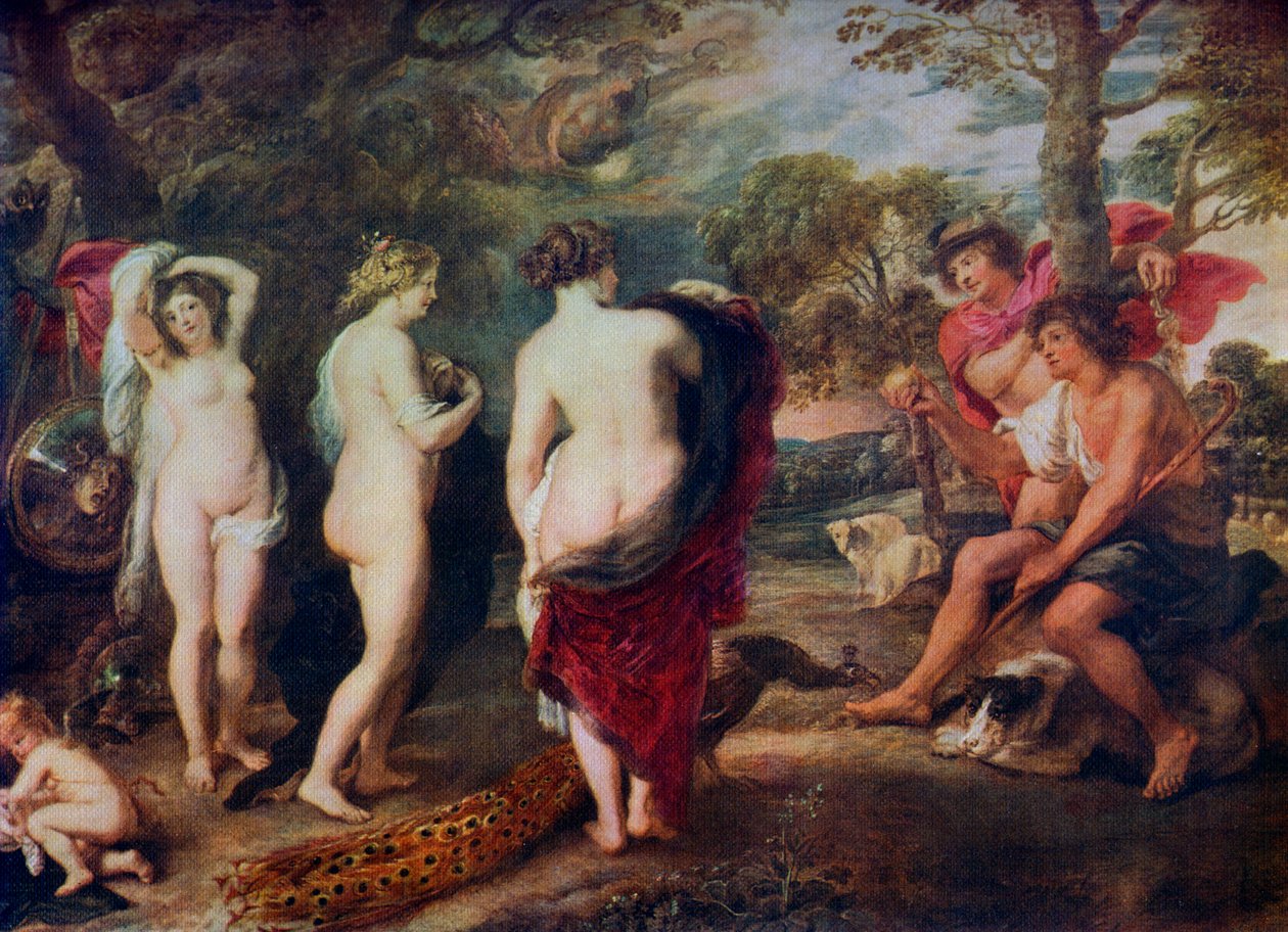 حكم باريس ، c1635-1638 ، 1912. بواسطة بيتر بول روبنز