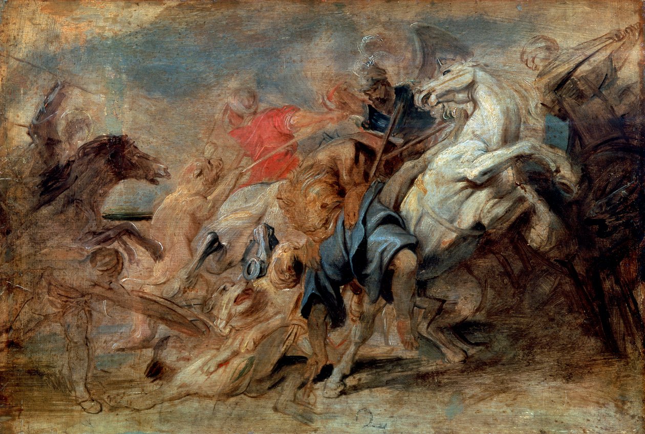 الأسد هانت ، c1621. بواسطة بيتر بول روبنز