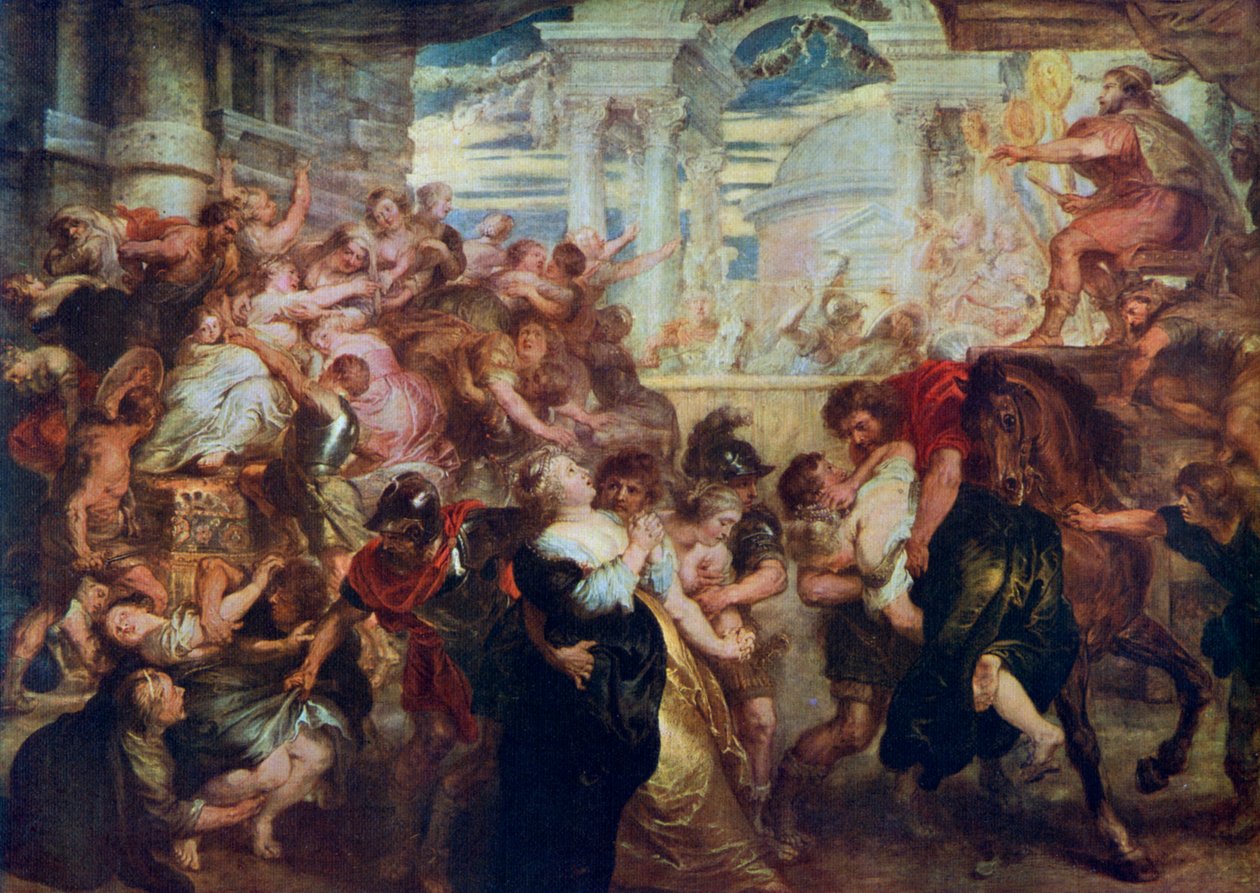 اغتصاب نساء سابين ، c1635-1640 ، 1912. بواسطة بيتر بول روبنز