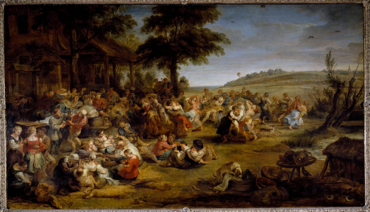 The fair (oil on wood بواسطة بيتر بول روبنز