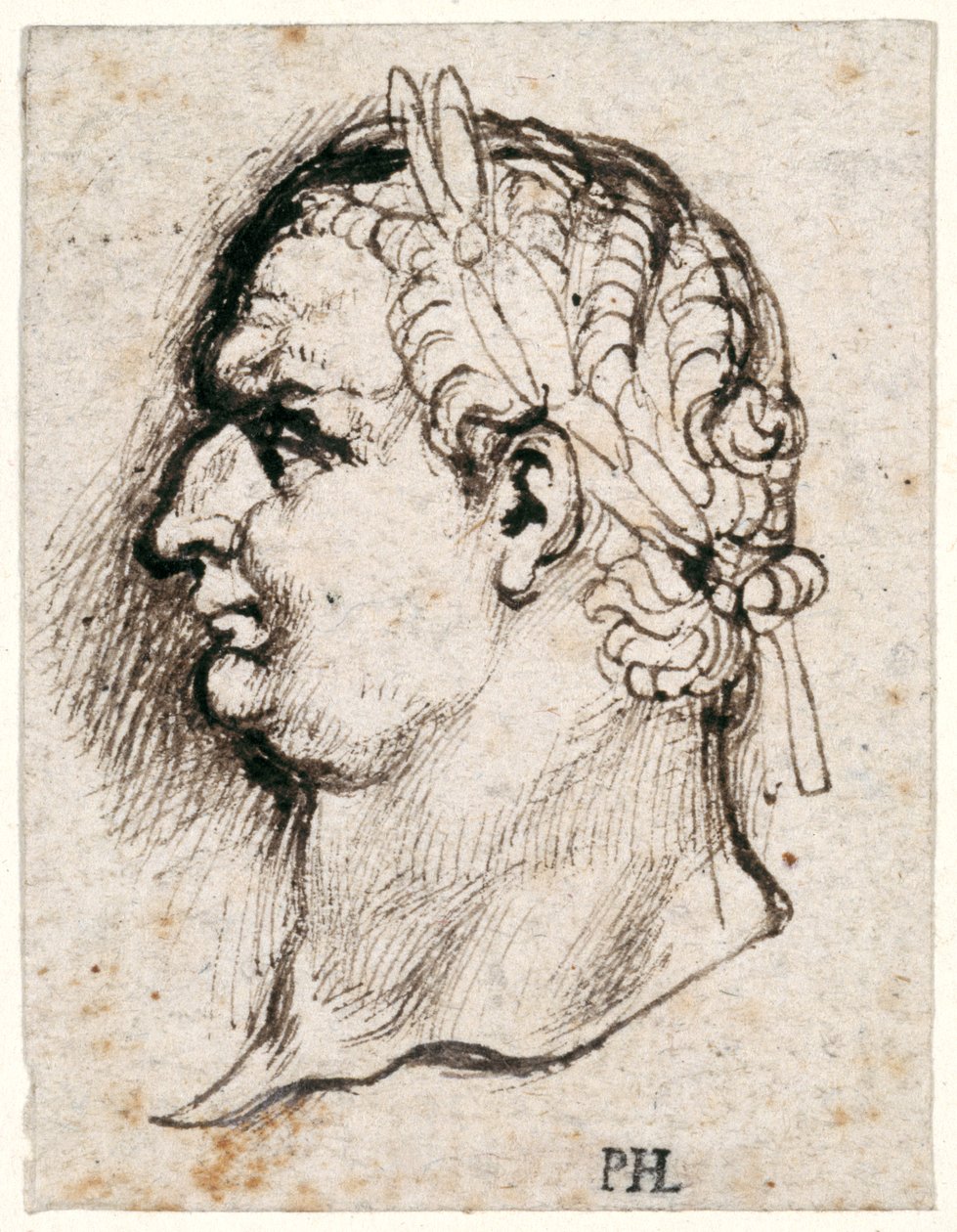 Titus, from ten drawings of eight of the first twelve Caesars, after Giovanni da Cavino