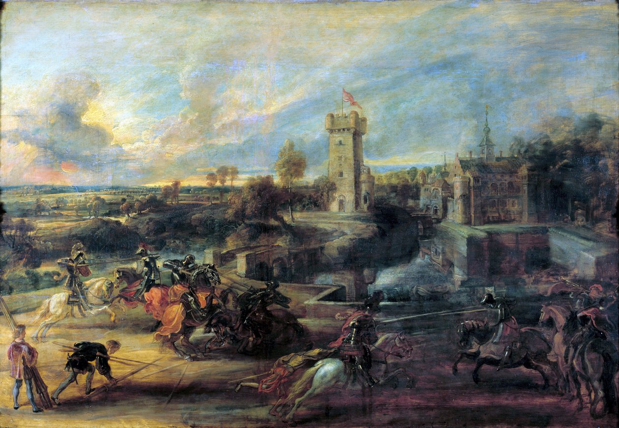 البطولة أمام قلعة ستين 1635-1637. بواسطة بيتر بول روبنز