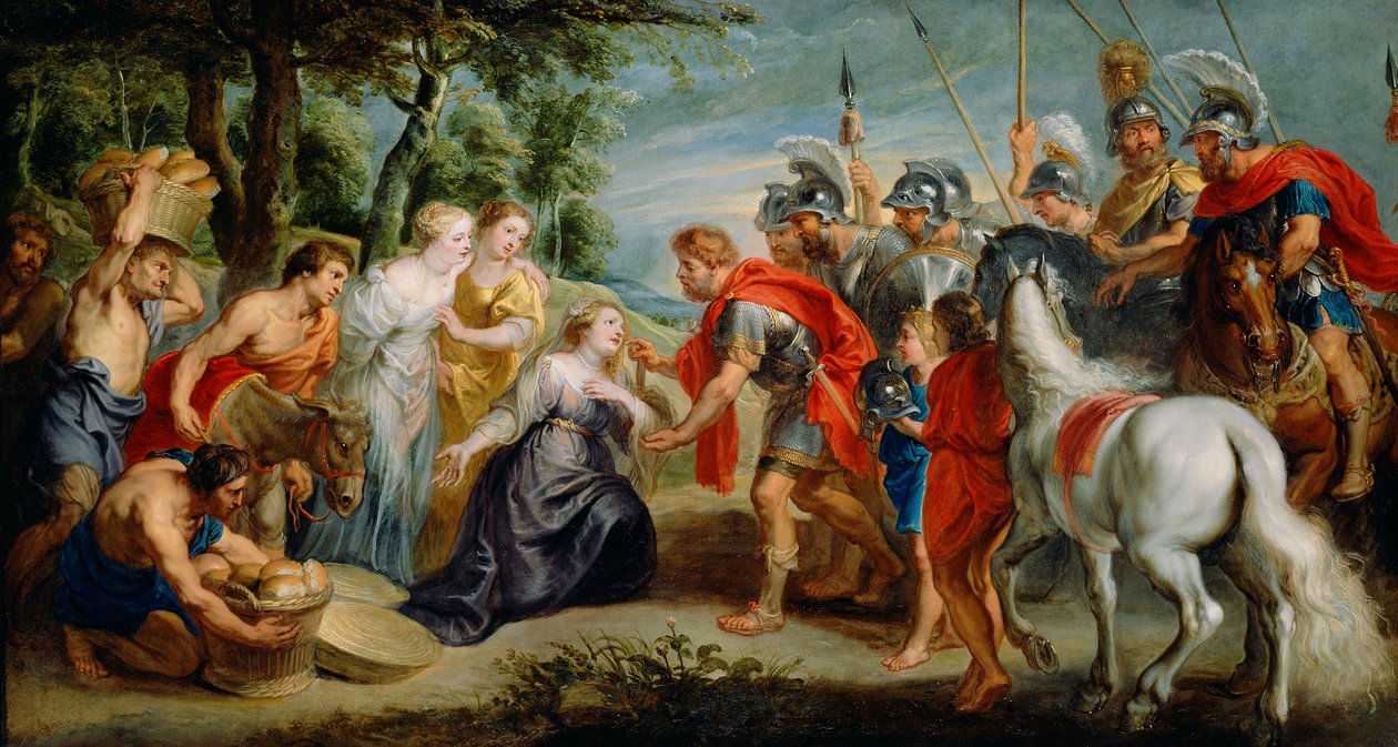 لقاء ديفيد أبيجيل ، 1620-55 بواسطة استوديو بيتر بول لروبنز
