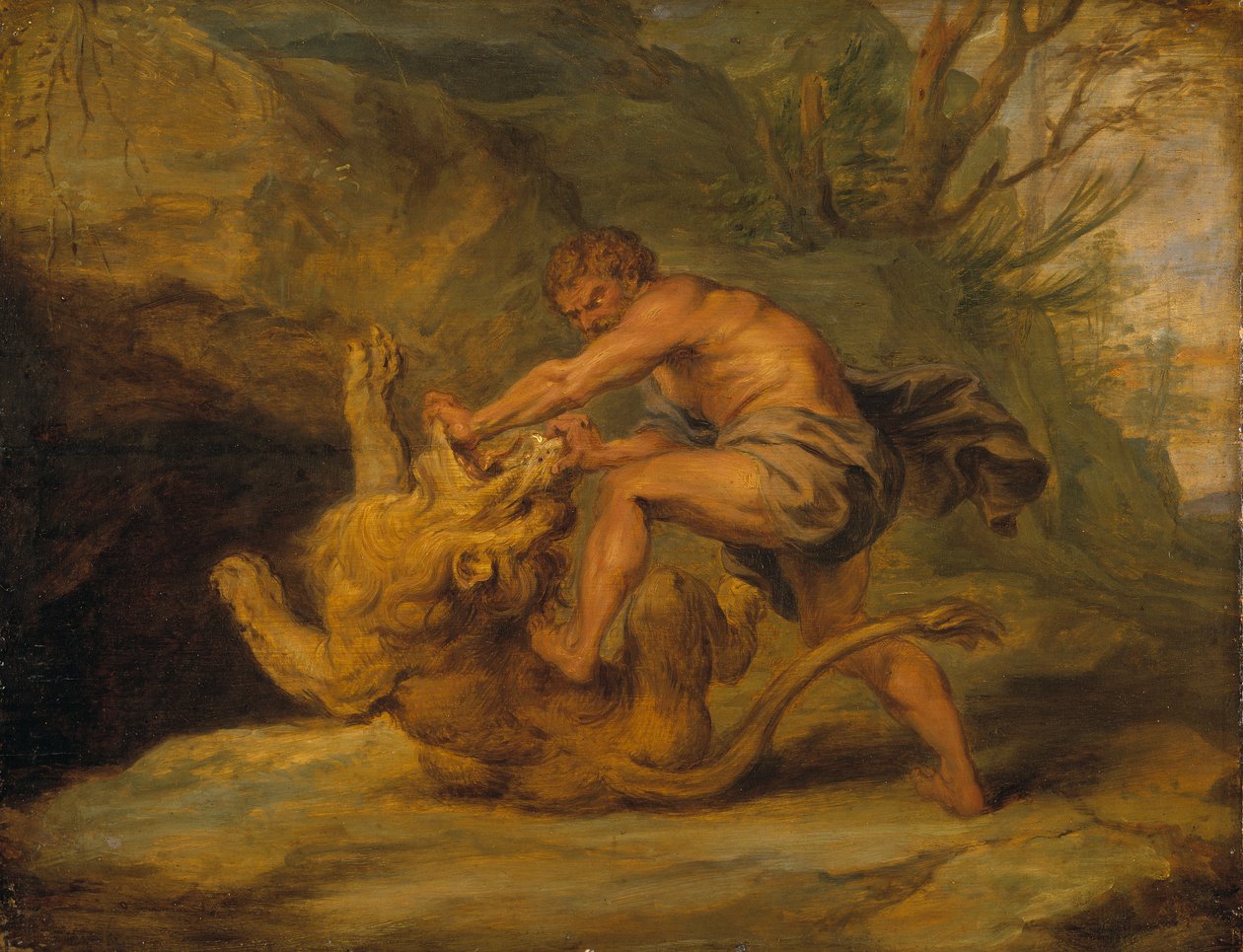 شمشون والأسد ، 1640 ج بواسطة استوديو بيتر بول لروبنز
