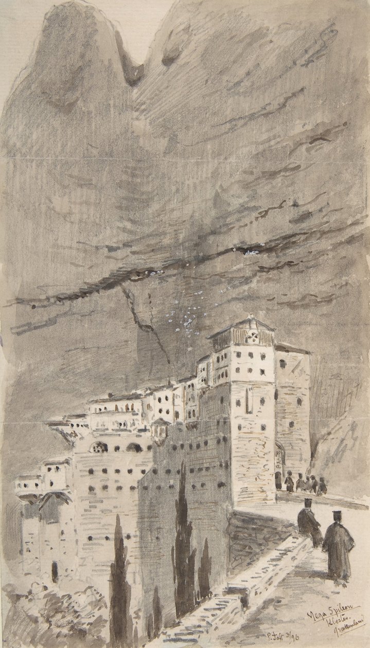 دير ميغا سبيليون ، اليونان ، 1896. بواسطة بيتر توفت