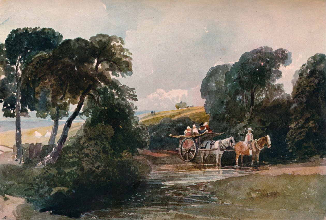 عربة هاي عبور تيار ، c1824 بواسطة بيتر دي وينت