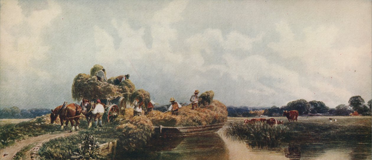 القناة الرومانية ، لينكولنشاير ، c1840 ، c1915 بواسطة بيتر دي وينت