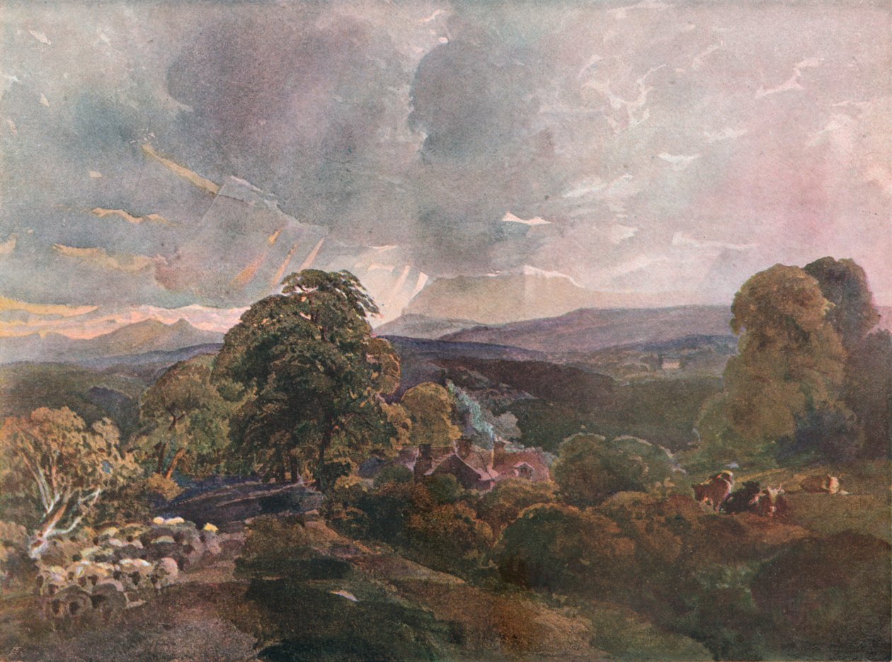قاعة Sackbridge ، بالقرب من Lowther ، c1928 بواسطة بيتر دي وينت