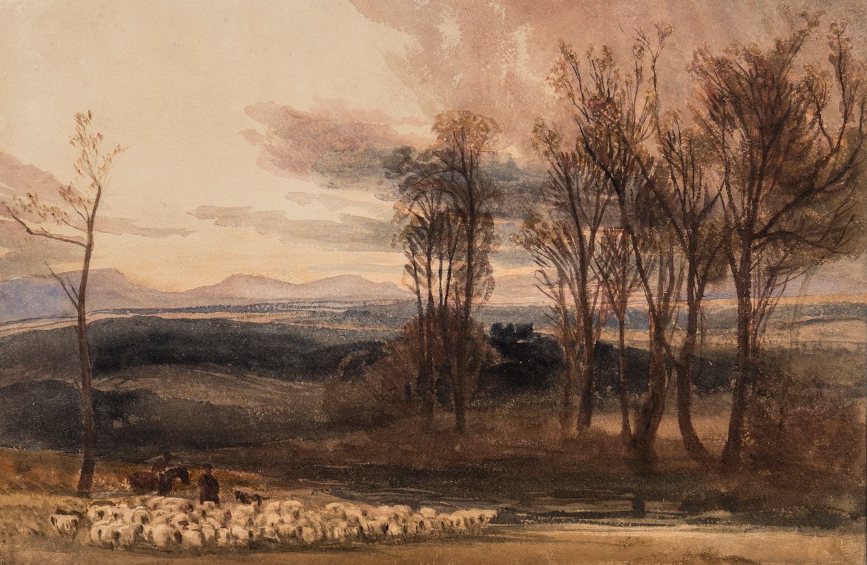 Winters Dusk، c.1830 (مرحاض على ورق) بواسطة بيتر دي وينت