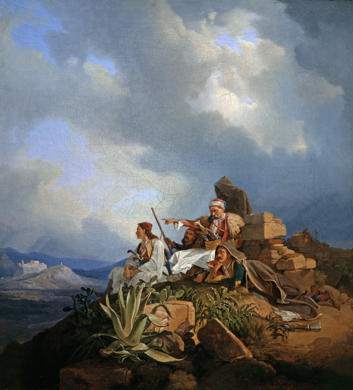 أرماتولز بالقرب من أثينا ، 1829 بواسطة بيتر فون هيس