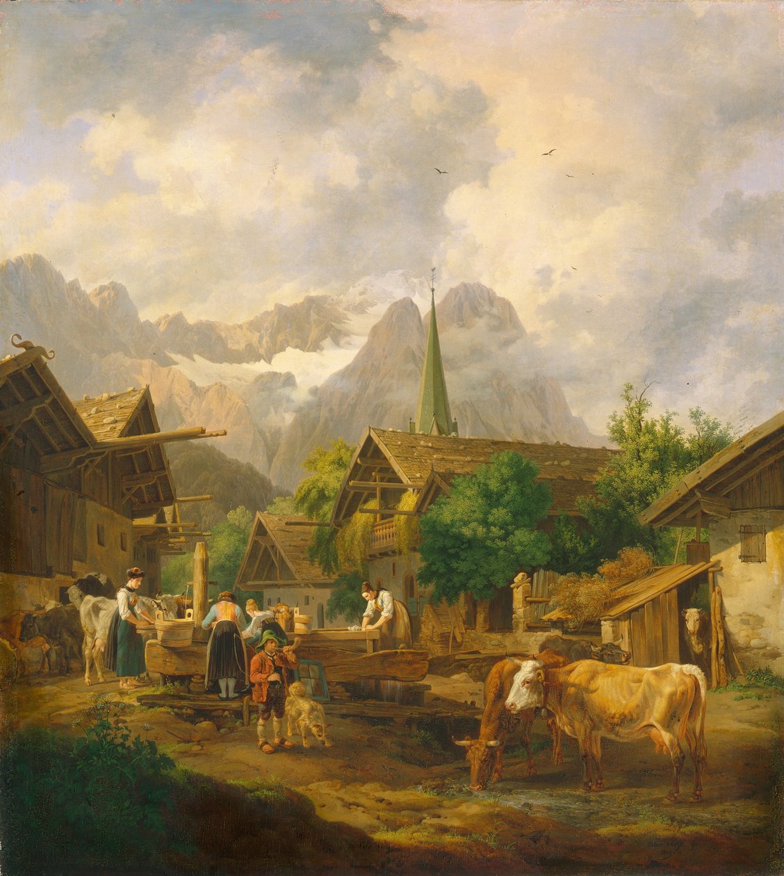 صباحًا في Partenkirchen ، 1819 بواسطة بيتر فون هيس