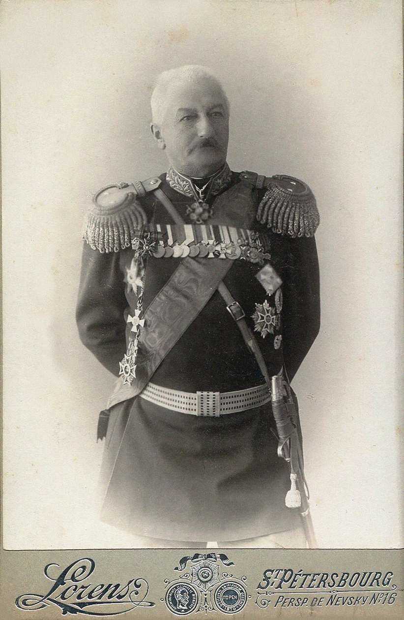 الجنرال كونستانتين بافلوفيتش بريزبيانو 1840-1905 ، 1898. بواسطة بطرسبورغ. استوديو الصور ألفريد لورينز