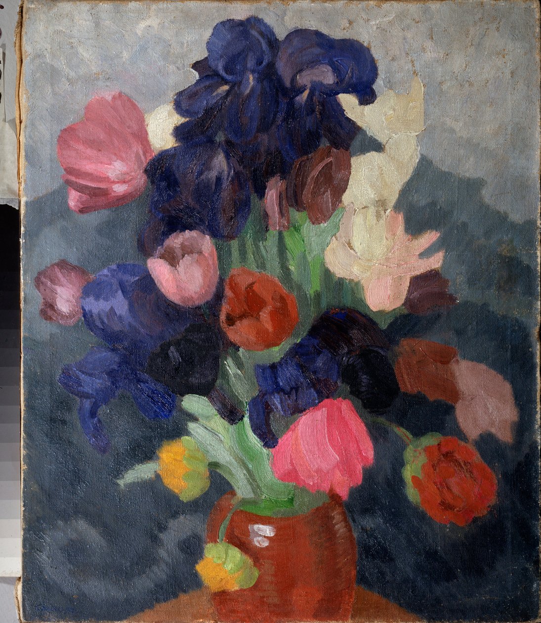باقة من الزهور - رسم بيوتر (بيوتر ، بيتر) ساففيش أوتكين (أوتكين) (1877-1934) ، زيت على قماش بواسطة بيتر ساففيك أوتكين