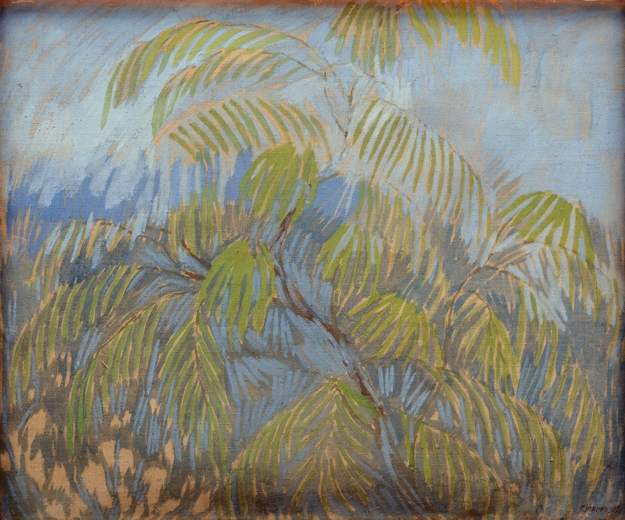 Mimosa par Utkin ، Pyotr Savvich (1877-1934). زيت على قماش بواسطة بيتر ساففيك أوتكين