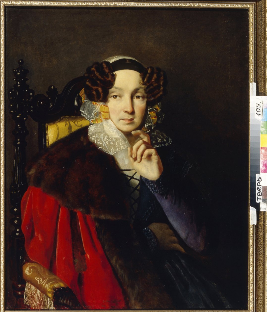 صورة M.I. Zhadimirovskaya (؟). لوحة لحوض بيوتر فاسيليفيتش (1793-1877) ، زيت على قماش. الفن الروسي بواسطة حوض بتر فاسيليفيتش