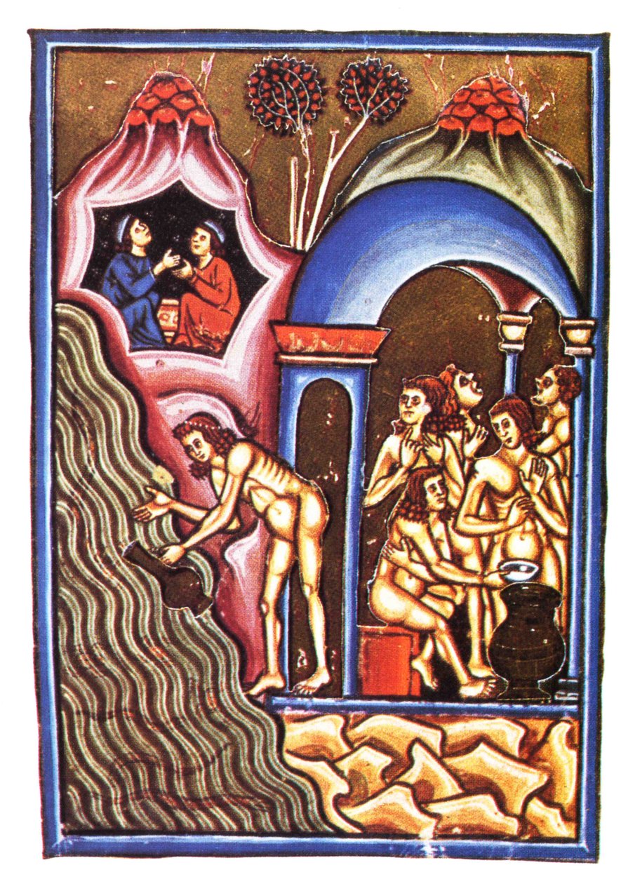 الساداتوريوم الرئوي بواسطة Petrus de Ebulo