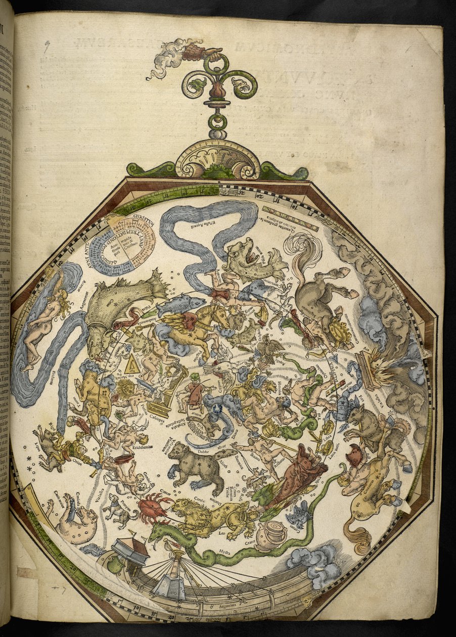 الخرائط C.6.d.5. f.9r "Astronomicum Caesareum ..." بواسطة بطرس (بعد) أبيانوس