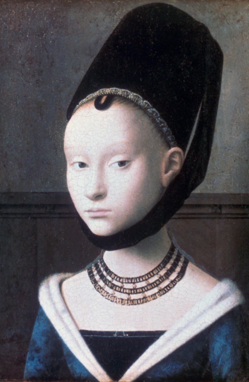 صورة لفتاة صغيرة ، c1460 بواسطة بيتر المسيح