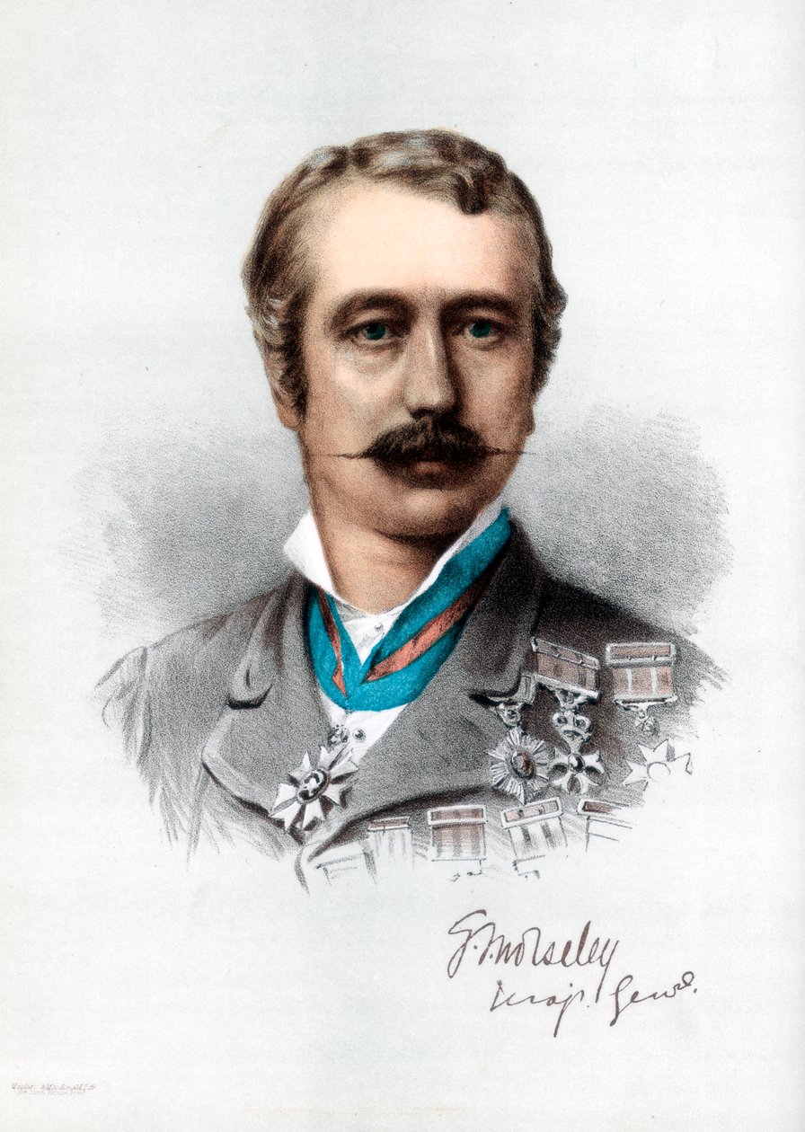 Garnet Joseph Wolseley ، 1st Viscount Wolseley ، جندي بريطاني من أصل أيرلندي ، c1890. بواسطة بيتر وجالبان كاسيل
