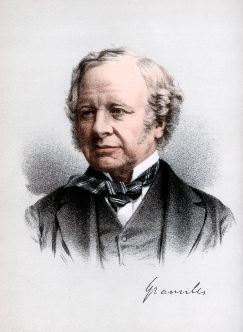 Granville Leveson-Gower ، 2nd Earl Granville ، رجل دولة ليبرالي بريطاني ، c1890. بواسطة بيتر وجالبان كاسيل