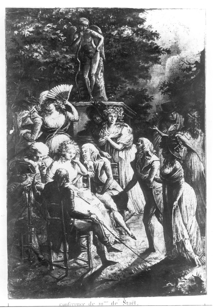 لقاء مع مدام دي ستال (1766-1817) بواسطة فيليبيرت لويس ديبوكورت
