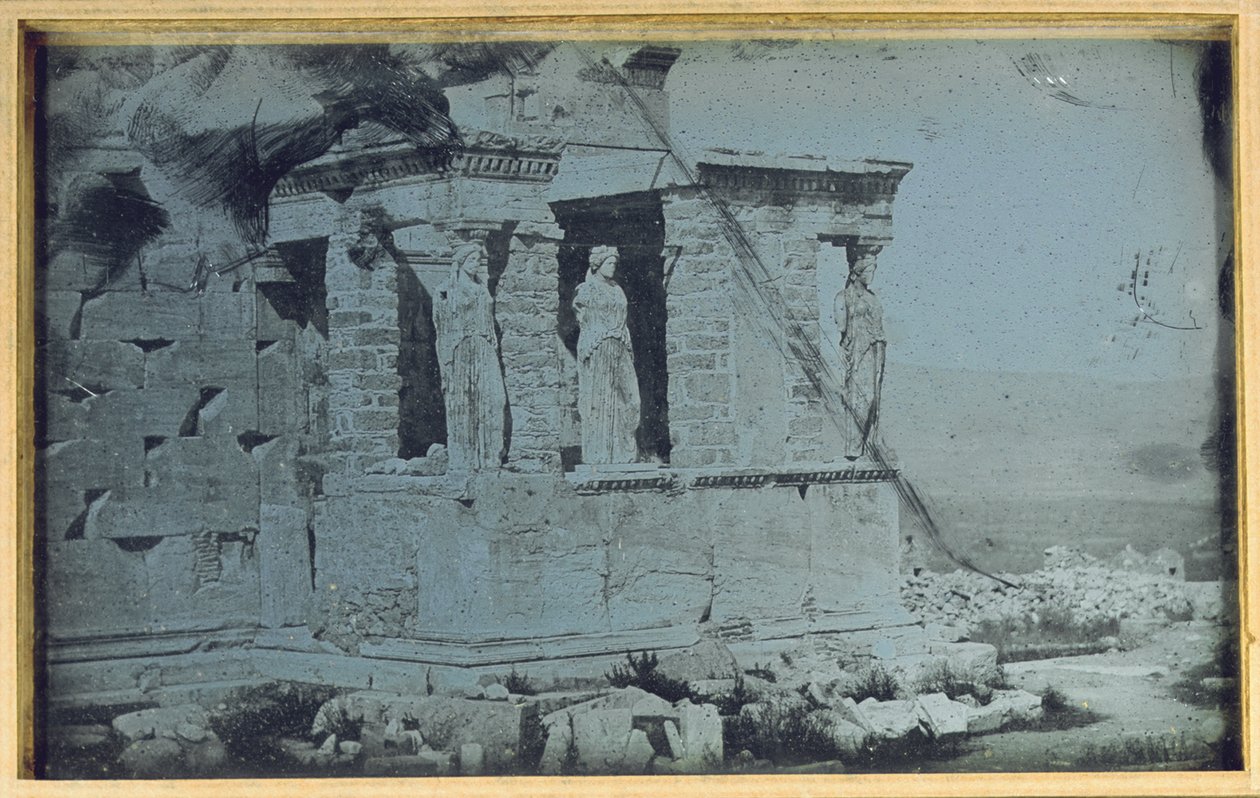 Erechtheion ، أكروبوليس ، أثينا ، 1842 بواسطة Philibert Joseph Girault de Prangey