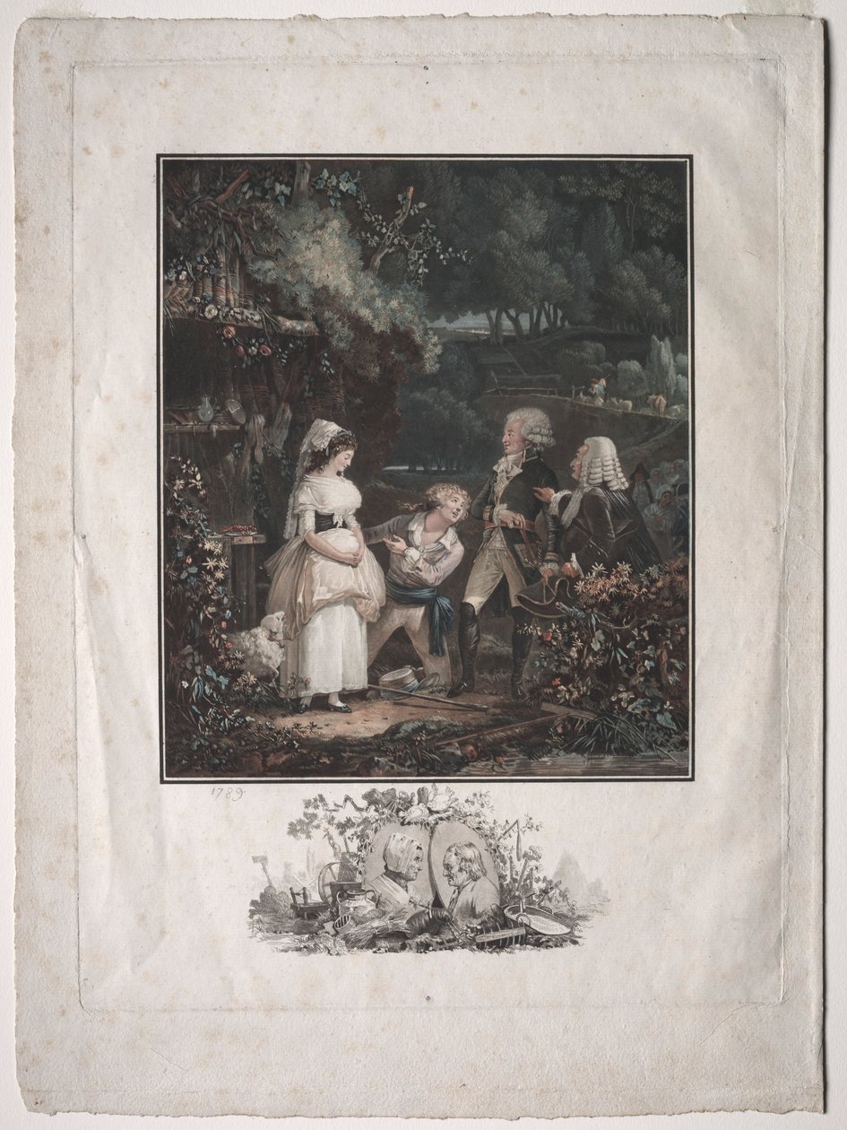 أنيت ولوبين ، 1789. بواسطة فيليبيرت لويس ديبوكورت