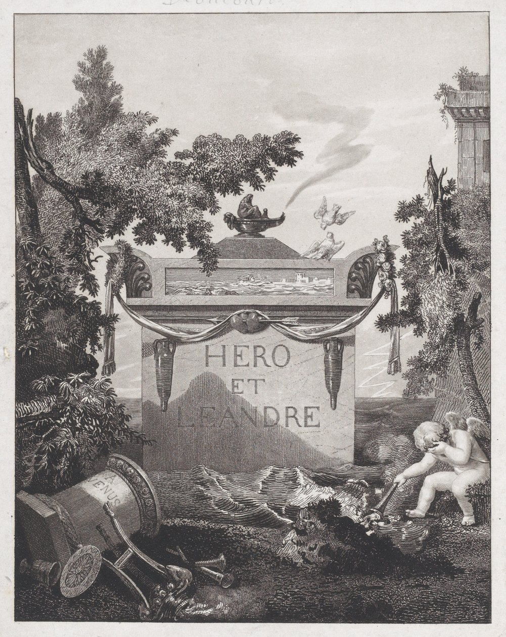 مقدمة من Hero and Leander ، 1801. بواسطة فيليبيرت لويس ديبوكورت