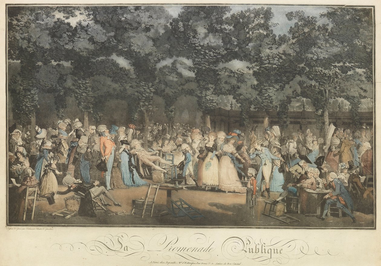 المنتزه العام 1792. بواسطة فيليبيرت لويس ديبوكورت