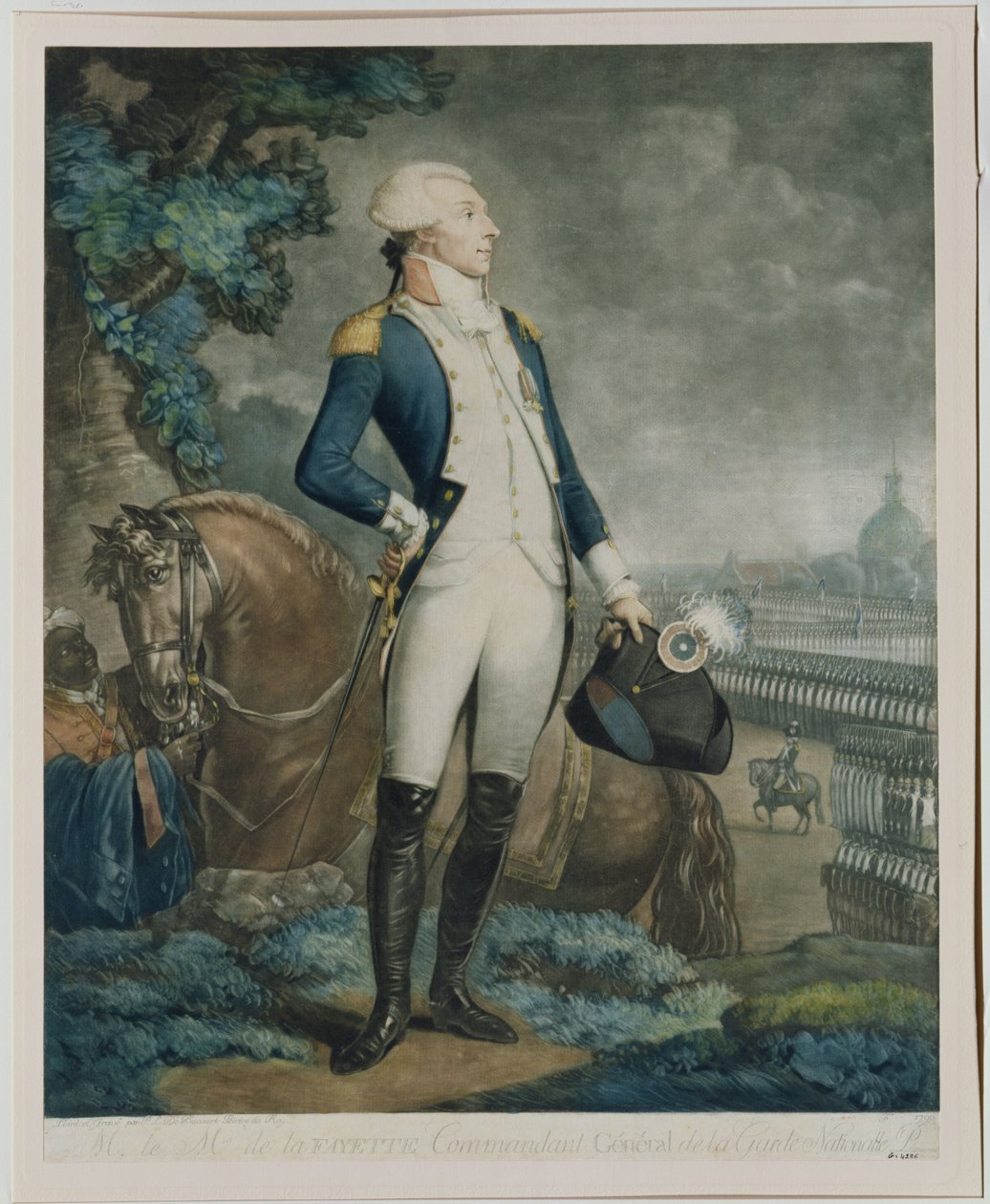 صورة لماركيز دي لا فاييت (1757-1834) قائد الحرس الوطني ، 1790 بواسطة فيليبيرت لويس ديبوكورت