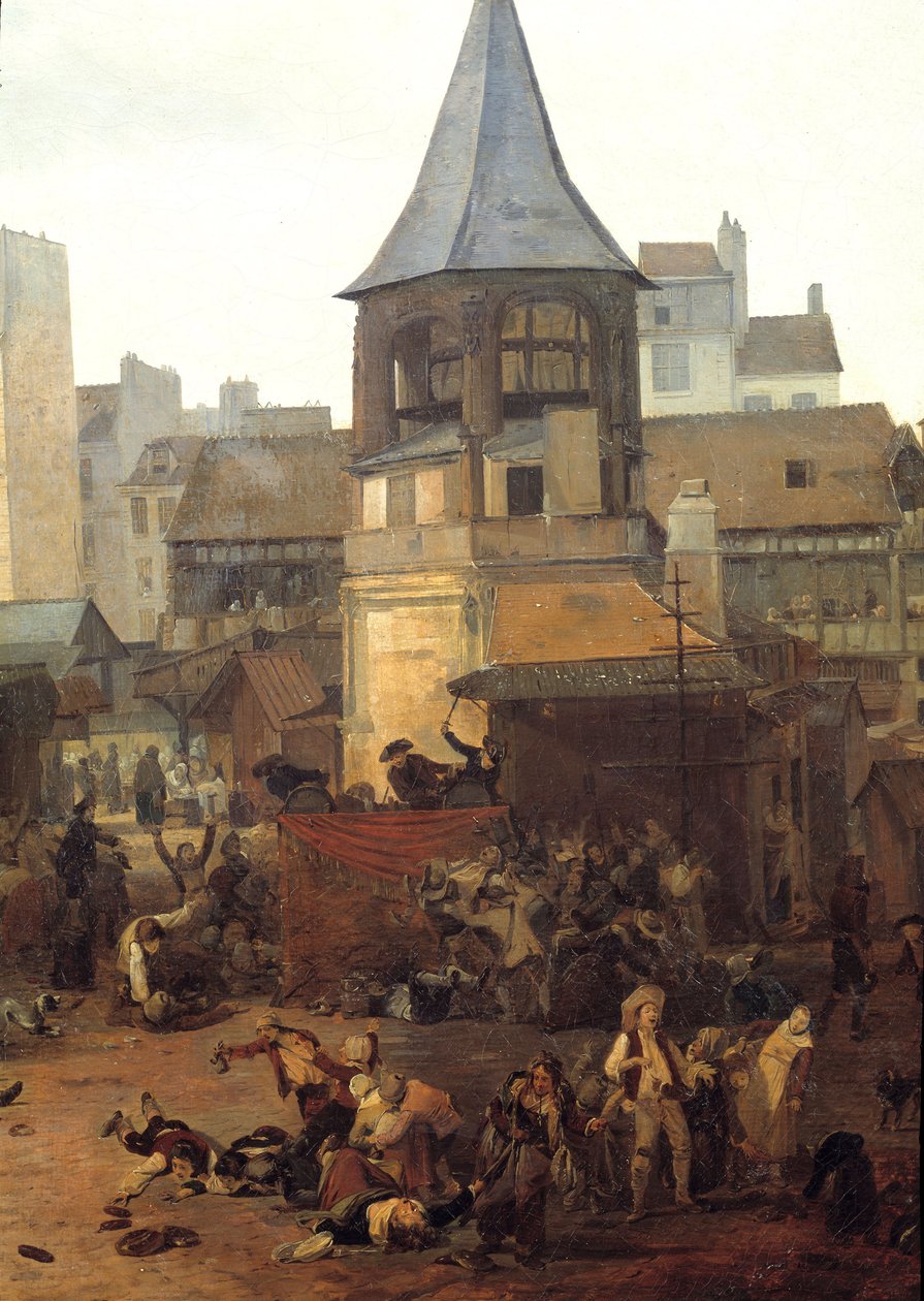 الردود التي قدمتها مدينة باريس أو هالس في 21/01/1782 بمناسبة ولادة دوفين لويس جوزيف الفرنسي (1781-1789) التفاصيل. رسم لويس فيليبرت ديبوكورت (1755-1832) 1782 صن. 0،89x1،16 م باريس ، متحف كارنافالي بواسطة فيليبيرت لويس ديبوكورت