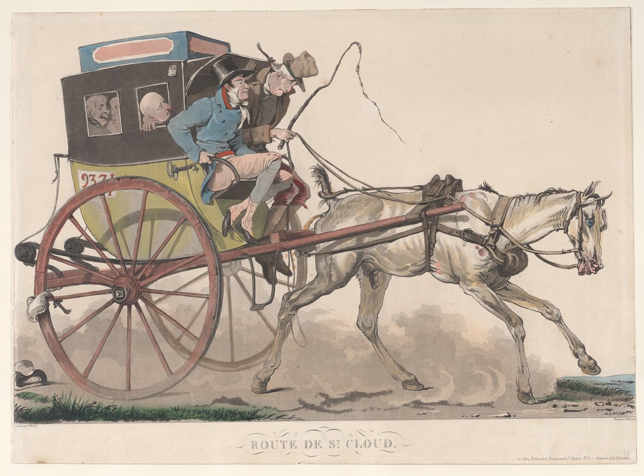 الطريق إلى سانت كلاود ، 1816. بواسطة فيليبيرت لويس ديبوكورت