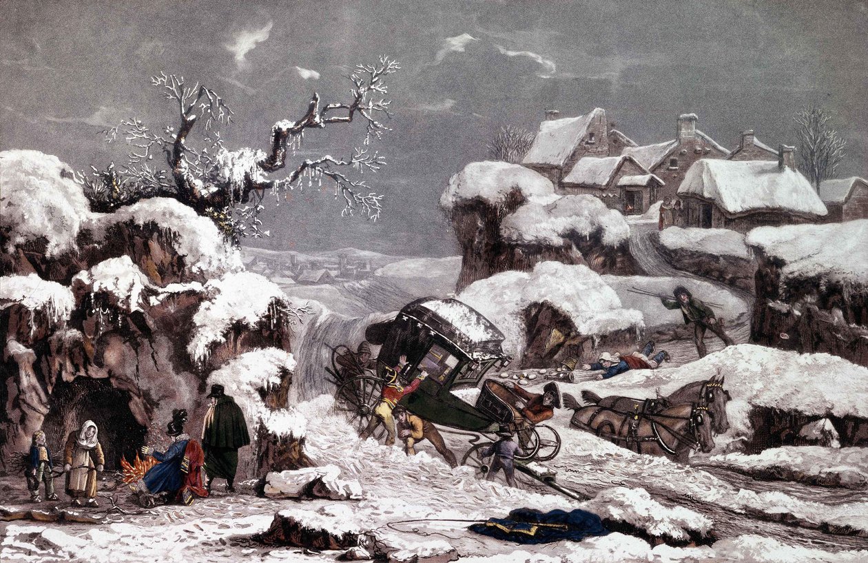 العربة المقلوبة. طبعات منسوبة إلى فيليبرت لويس ديبوكورت (1755 - 1832). مجموعة خاصة. بواسطة فيليبيرت لويس ديبوكورت