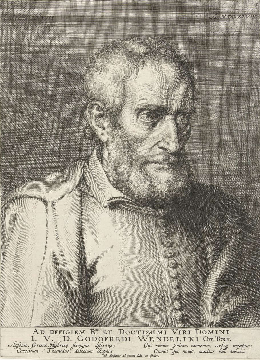 صورة Godefridus Wendelinus عن عمر يناهز 68 عامًا بواسطة فيليب فرويتيرز (1648) بواسطة فيليب فرويتيرز