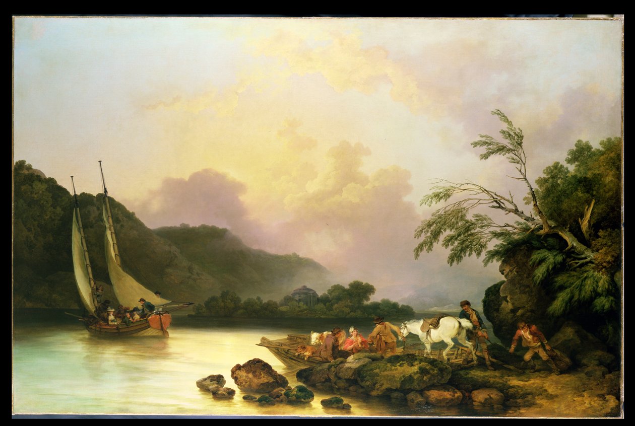 بيل آيل ، ويندرمير ، في هدوء ، 1786 بواسطة فيليب جاك دو لوبيرج