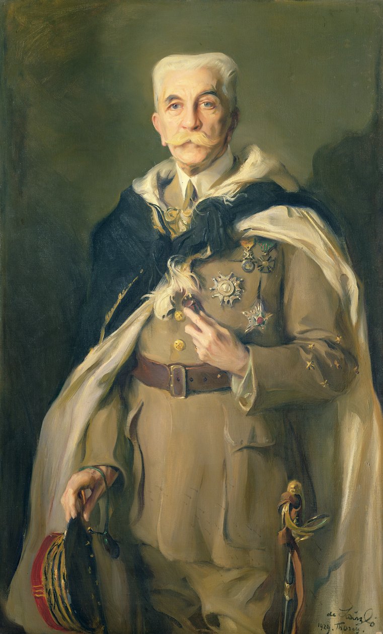 المارشال لويس هوبير غونزالفي ليوتي (1854-1934) 1929 (زيت على قماش) بواسطة فيليب أليكسيوس دي لازلو