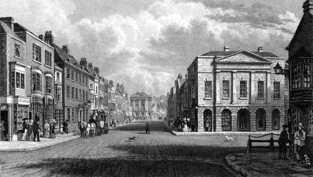 الطريق السريع ، نيوبورت ، جزيرة وايت ، 1844. بواسطة فيليب برانون