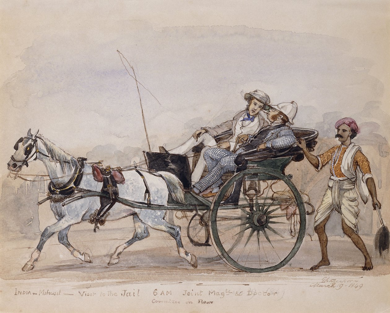 زيارة السجن 1849 بواسطة فيليب تشارلز ترنش