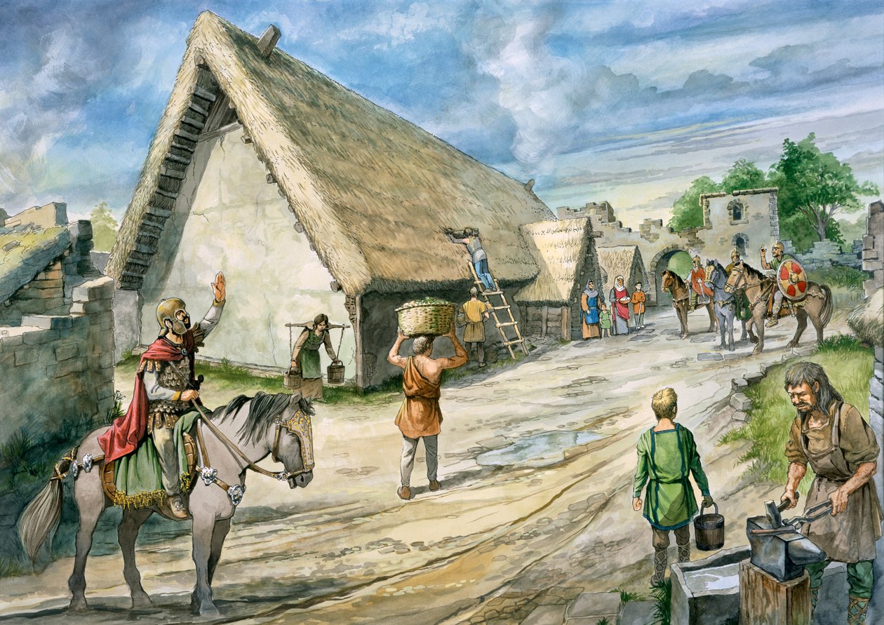 قلعة Birdoswald الرومانية ، القرن الثاني ، c1990-2010 بواسطة فيليب كورك