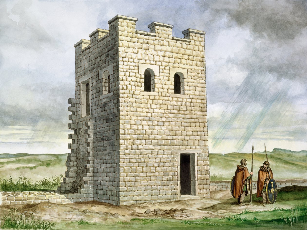 برج 36b Housesteads القلعة الرومانية ، القرن الثاني ، c1990-2010 بواسطة فيليب كورك