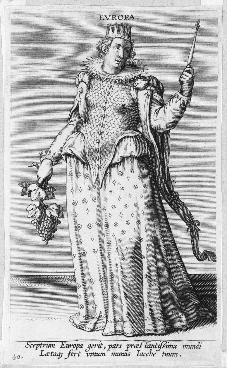 يوروبا ، من بروسوبوجرافيا ، كاليفورنيا. 1585-90. ، كاليفورنيا. 1585-90. بواسطة فيليب جالي