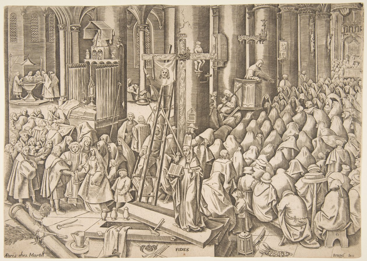 الإيمان فيدس من الفضائل ، كاليفورنيا. 1559-60. بواسطة فيليب جالي