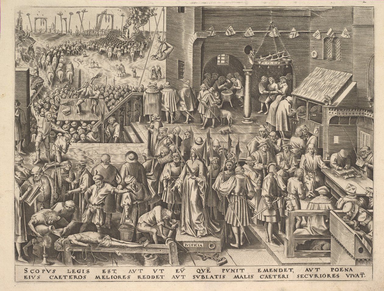 القاضي Justicia من الفضائل ، كاليفورنيا. 1559-60. بواسطة فيليب جالي