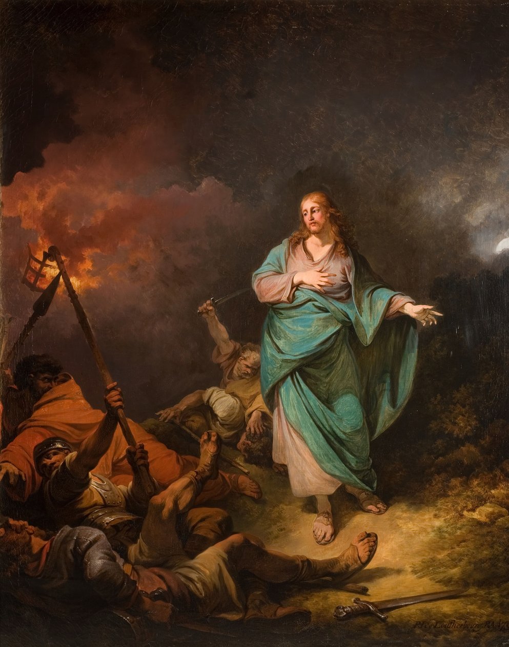 خيانة المسيح 1798. بواسطة فيليب جيمس دو لوثيربورغ