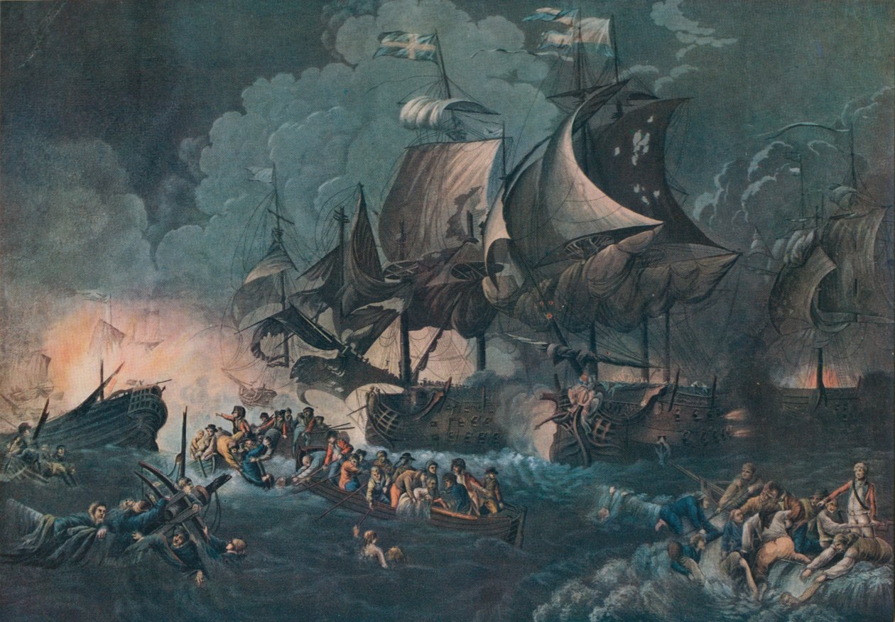 المجيد الأول من يونيو c1795 بواسطة فيليب جيمس دو لوثيربورغ